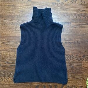 Women's arch4 100% Cashmere Sleeveless Turtleneck Sweater Small